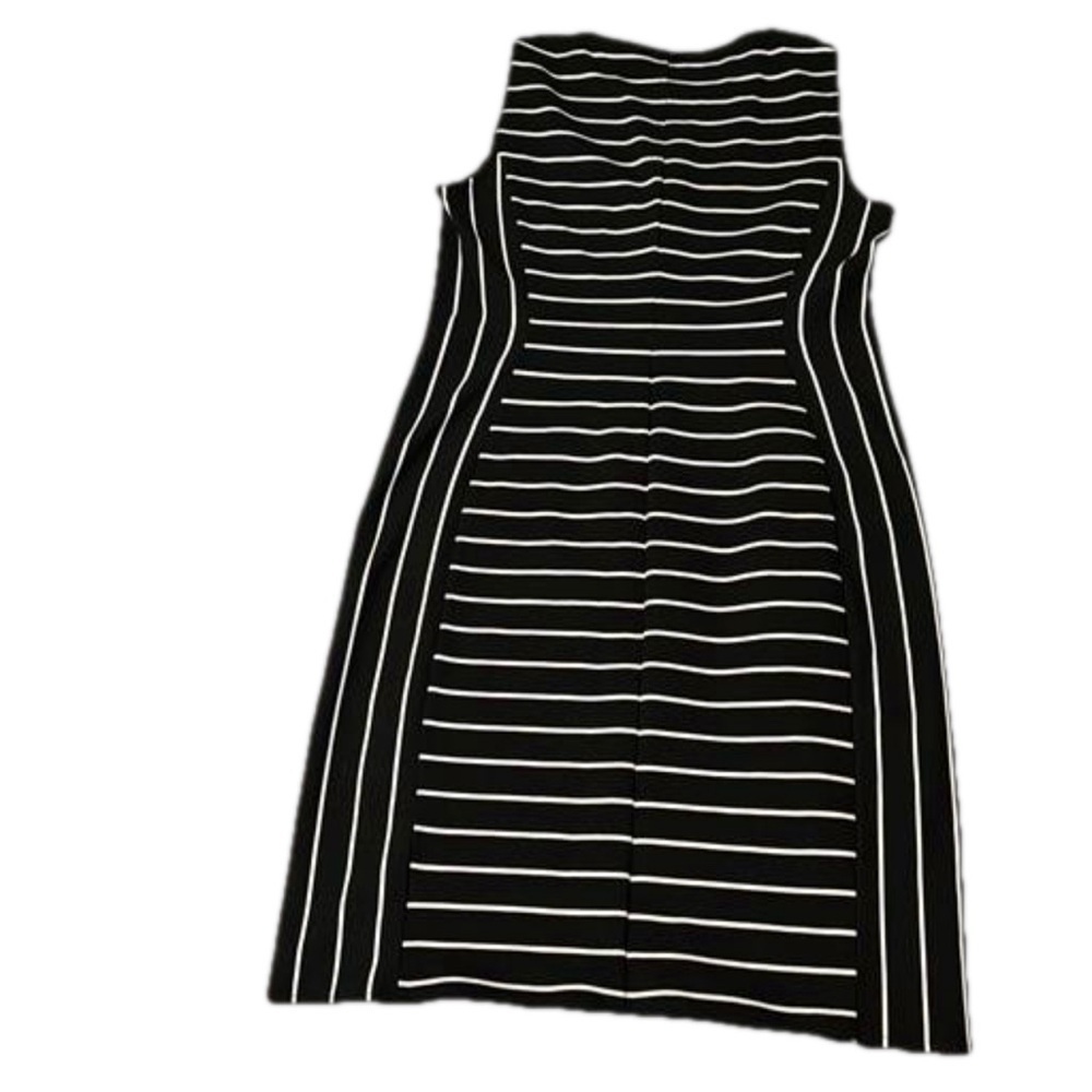 Bold Elements Bodycom Dress, Size L, Black & White Stripes - Picture 3 of 10